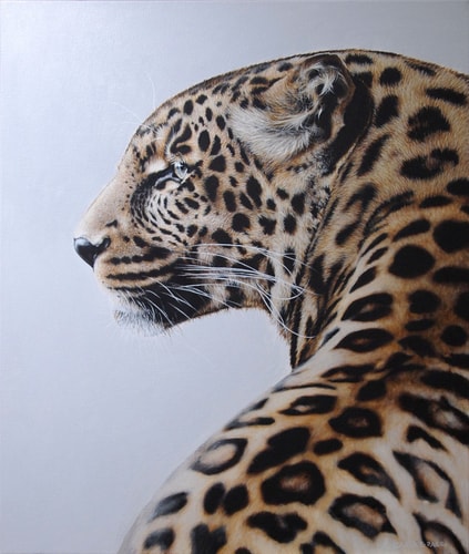 "Leopard Spots" Acrylic on Canvas, 71cm x 81cm by artist Carla Grace. See her portfolio by visiting www.ArtsyShark.com