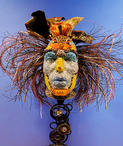 “Quante” Mixed media and Found Metals, 36” x 43” x 23” by artist Gail Glikmann. See her portfolio by visiting www.ArtsyShark.com
