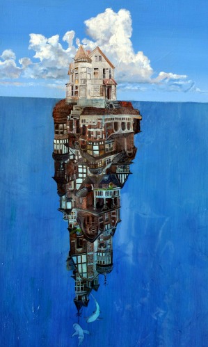 “Victorian Iceberg” Oil on Wood Panel with Resin, 30” x 48”by artist Ken Vrana. See his portfolio by visiting www.ArtsyShark.com 