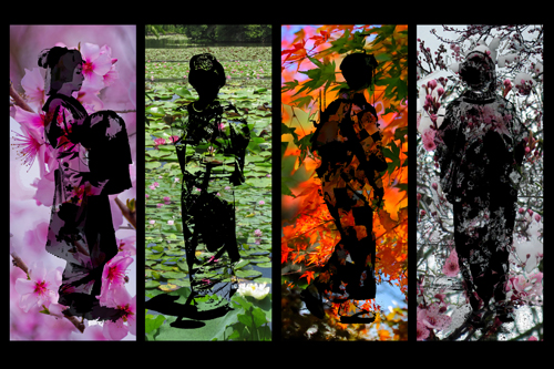 "The Four Seasons of Japan" Digital Photography, Various Sizes by Evelyn Curry. See her portfolio by visiting www.ArtsyShark.com