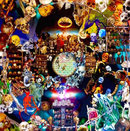 "The Ancestors" Collage, 32" x 32" by artist Jodi Bee. See her portfolio by visiting www.ArtsyShark.com