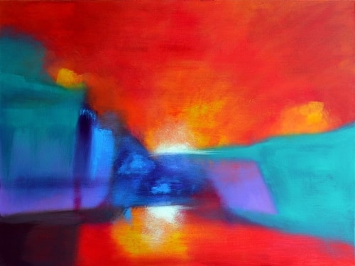 "Contemplation" Acrylic on Canvas, 48" x 36" by artist Ronald Story. See his portfolio by visiting www.ArtsyShark.com
