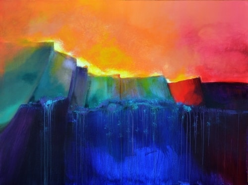 "La Promesse" Acrylic on Canvas, 48" x 36" by artist Ronald Story. See his portfolio by visiting www.ArtsyShark.com