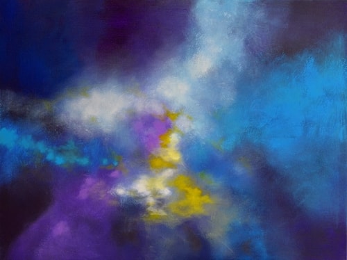 "Promising Night" Acrylic on Canvas, 48" x 36" by artist Ronald Story. See his portfolio by visiting www.ArtsyShark.com