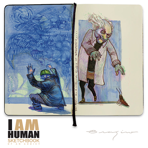 Sample pages from Peter Bragino's book "I AM HUMAN"