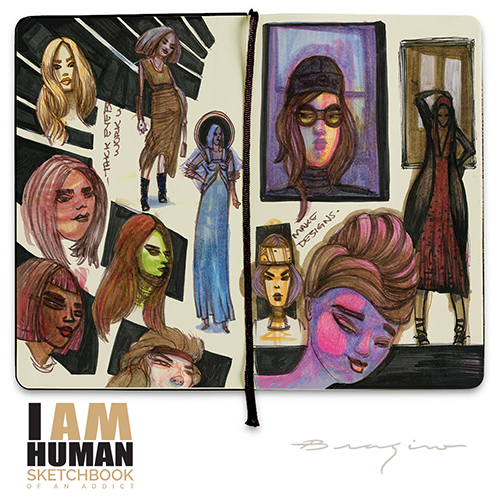 Sample pages from Peter Bragino's book "I AM HUMAN"
