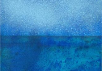 “Deeper # 21” Acrylic on Canvas, 12” x 12” by artist Ruth Sharton. See her portfolio by visiting www.ArtsyShark.com