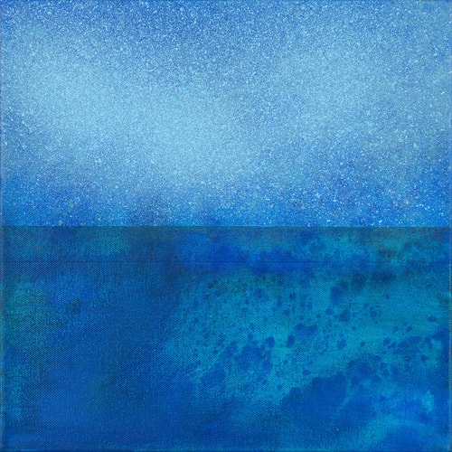 “Deeper # 21” Acrylic on Canvas, 12” x 12” by artist Ruth Sharton. See her portfolio by visiting www.ArtsyShark.com