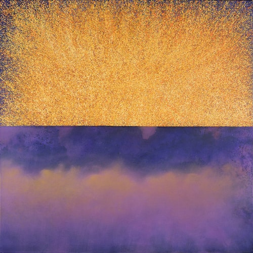 “Deeper # 26” Acrylic on Canvas, 40” x 40” by artist Ruth Sharton. See her portfolio by visiting www.ArtsyShark.com
