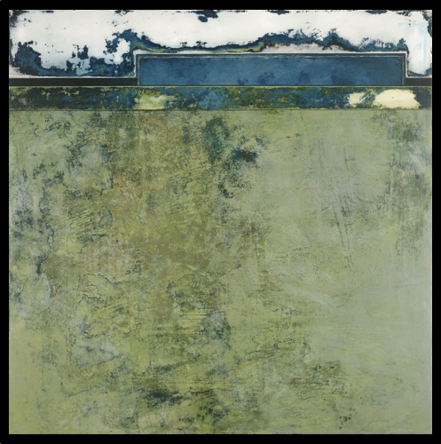 “Fine China” Mixed Media on Wood, 36” x 36”by artist Douglas Deveny. See his portfolio by visiting www.ArtsyShark.com 