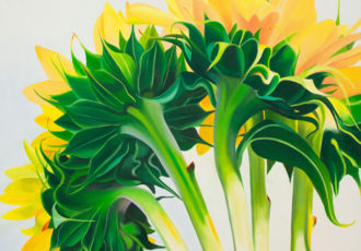 “Glorious” Oil, 24” x 24” by artist Amy Hillenbrand. See her portfolio by visiting www.ArtsyShark.com