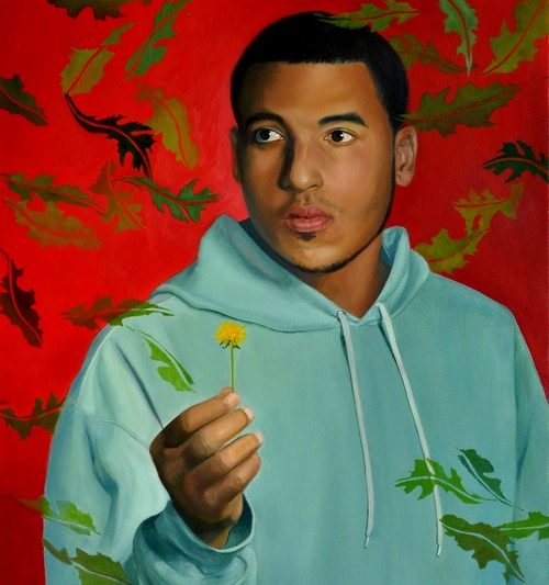 "Jeffrey" Oil on Canvas, 20" x 24" by artist Lola Stanton. See her portfolio by visiting www.ArtsyShark.com