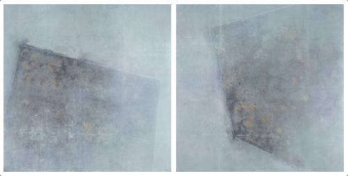 “Monumental I & II” Diptych, Mixed Media on Wood, 36” x 36” eachby artist Douglas Deveny. See his portfolio by visiting www.ArtsyShark.com 