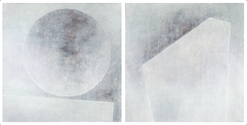 “The Great Outdoors I & II” Diptych, Mixed Media on Wood, 30” x 30” each by artist Douglas Deveny. See his portfolio by visiting www.ArtsyShark.com