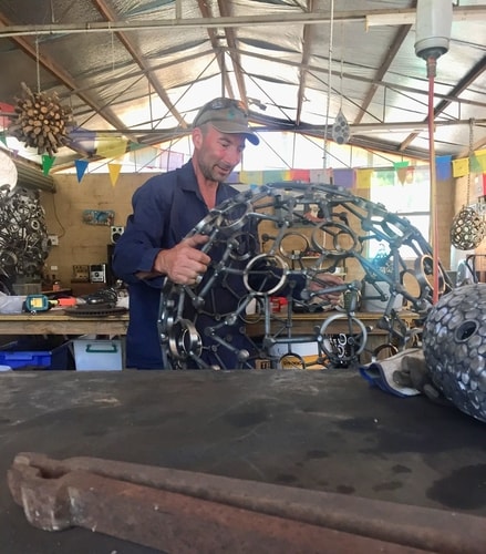 Artist Andre Sardone in his studio. See his portfolio by visiting www.ArtsyShark.com