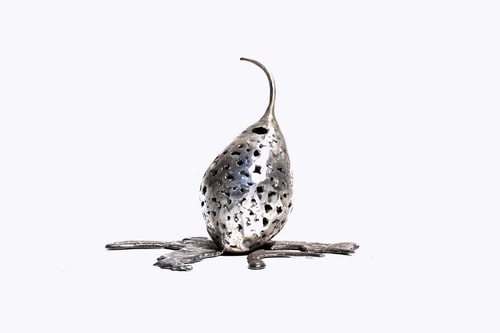 “Little Spilt Pod” Salvaged Steel, 35cm x 28cm x 30cm by artist Andre Sardone. See his portfolio by visiting www.ArtsyShark.com