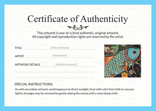 Artist Certificate Of Authenticity Template from www.artsyshark.com