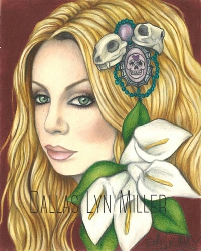 Color Pencil Portrait by Dallas Lyn Miller. See her portfolio by visiting www.ArtsyShark.com