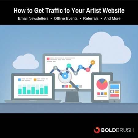 How to Get Traffic to Your Art Website. Read about it at www.ArtsyShark.com