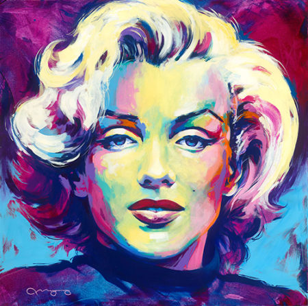 “Marilyn” Acrylic on Canvas, 48” x 48" by artist Jack Magurany. See his portfolio by visiting www.ArtsyShark.com