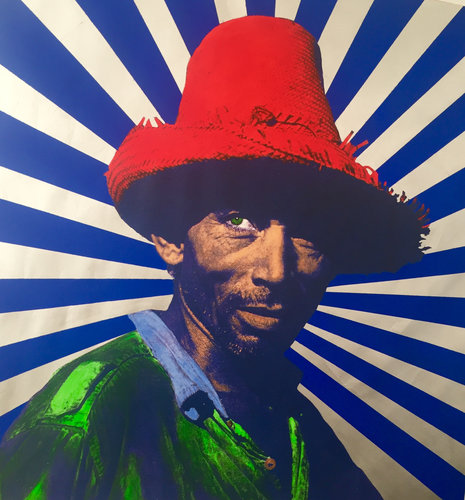 “Maximo 2” Mixed Media, 84” x 84” by artist Carlos Mercado. See his portfolio by visiting www.ArtsyShark.com