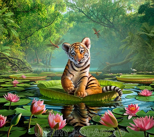 "Tiger Lily" Digital Illustration, 28" x 22" "Tiger Lily" Digital Illustration, 28" x 22"