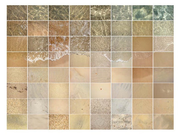 “World Beach (sand)” Photography, Limited edition print on DaVinci Archival White Cotton Rag Paper, 120cm x 90cm by artist Richard Dennison. See his portfolio by visiting www.ArtsyShark.com