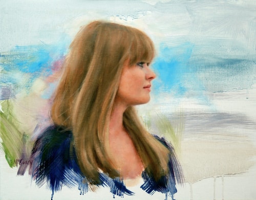 "Sea Breeze" Oil, 18" x 14" by artist Suellen McCrary. See her portfolio by visiting www.ArtsyShark.com