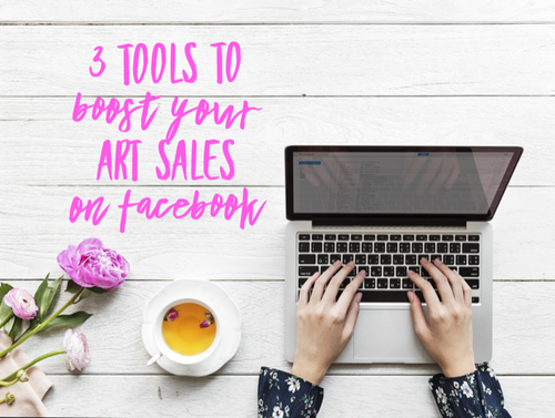 3 Tools to Boost Your Art Sales on Facebook. Read about it at www.ArtsyShark.com