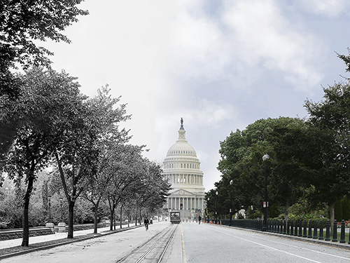 "East Capitol Street, Washington, D.C." Photography, 30" x 24" by artist Mark Hersch. See his portfolio by visiting www.ArtsyShark.com