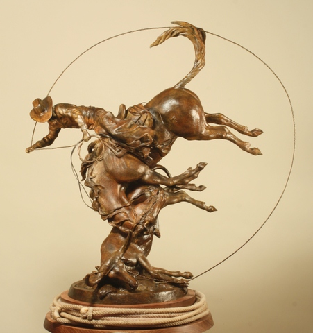 “Heck of a Wreck” Bronze Sculpture, 26” x 29” by artist Chris Navarro. See his portfolio by visiting www.ArtsyShark.com