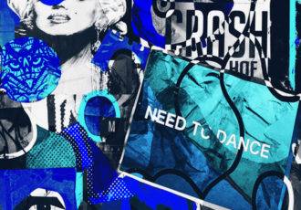 “Need to Dance” Digital Collagraph, 30” x 30” by artist Joanie Landau. See her portfolio by visiting www.ArtsyShark.com