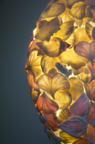 “Leaf Sconce” Porcelain, (Detail) by artist Curtis Benzle. See his portfolio by visiting www.ArtsyShark.com