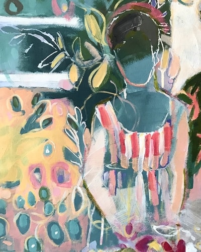 “Something Worth Waiting For” Acrylic on Canvas, 24” x 36” by artist Amy Pleasant. See her portfolio by visiting www.ArtsyShark.com
