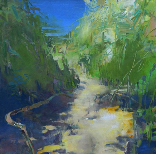 "Path to the Sea" Oil on Canvas, 24" x 24" by artist David Randall Tipton. See his portfolio by visiting www.ArtsyShark.com