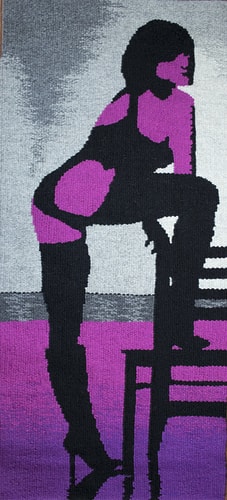 "Don't Mess with Dr. D'Lite" Tapestry, 17" x 39" by artist Barbara Burns. See her portfolio by visiting www.ArtsyShark.com