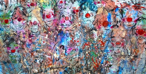 "Freely Going" Rice Paper Painting, 137cm x 70cm By artist Earthstone Chu. See his portfolio by visiting www.ArtsyShark.com