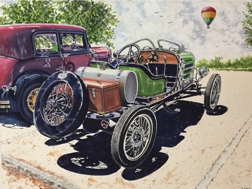 "Ready to Fly" Watercolor, 26" x 18" by artist John Bowen. See his portfolio by visiting www.ArtsyShark.com