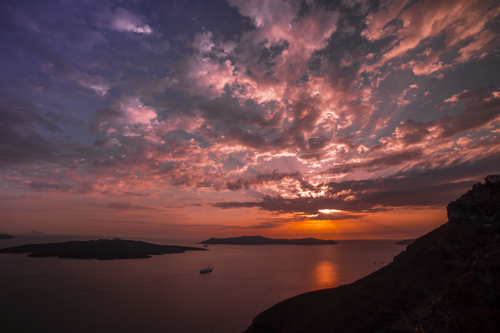 "Santorini Mystique" Photography, Various Sizes by artist Jake Waxelbaum. See his portfolio by visiting www.ArtsyShark.com