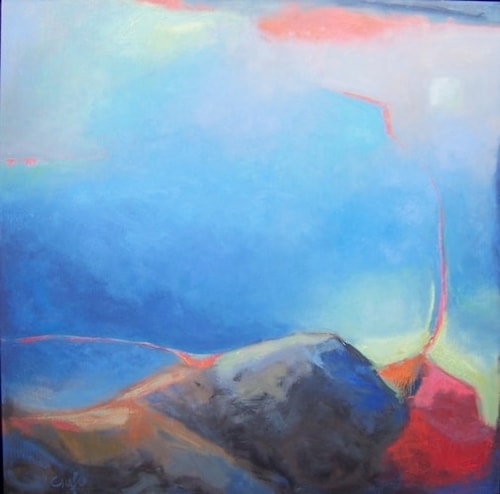 "Drift" Oil, 36" x 36" by artist Susan Ciufo. See her portfolio by visiting www.ArtsyShark.com