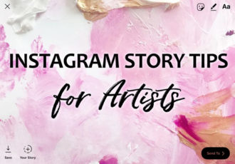 Instagram Story Tips for Artists. Read about it at www.ArtsyShark.com