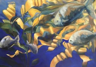 "Abundance in Blue" Oil on Canvas, 30" x 30" “Abundance in Blue” Oil on Canvas, 30” x 30” by artist Leanne Hamilton. See her portfolio by visiting www.ArtsyShark.com