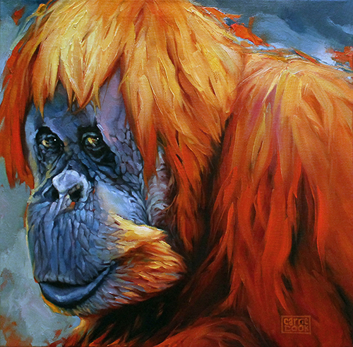 “Josie” Oil on Canvas, 24” x 24” by artist Carrie Cook. See her portfolio by visiting www.ArtsyShark.com