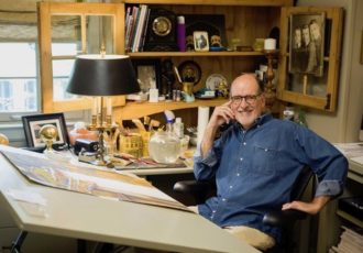 Artist Mark D. Bird in his Louisville, KY studio. Read his interview at www.ArtsyShark.com