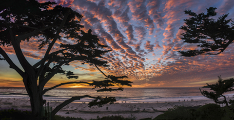 "Carmel Sunset" Photography, Various Sizes by artist Bart Keagy. See his portfolio by visiting www.ArtsyShark.com