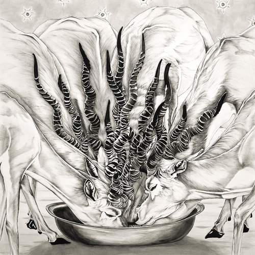 “Entanglement” Pen & Ink, 48” x 48” by artist Flip Solomon. See her portfolio by visiting www.ArtsyShark.com