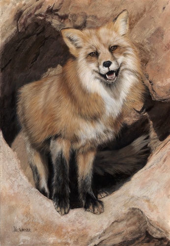 "Little Bright Eyes" Oil, 18" x 24" by artist Valerie Warner. See her portfolio by visiting www.ArtsyShark.com