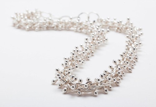 Untitled – Adjustable Fine Silver Chain, 18” to 24” Long by artist JoAnn Graham. See her portfolio by visiting www.ArtsyShark.com