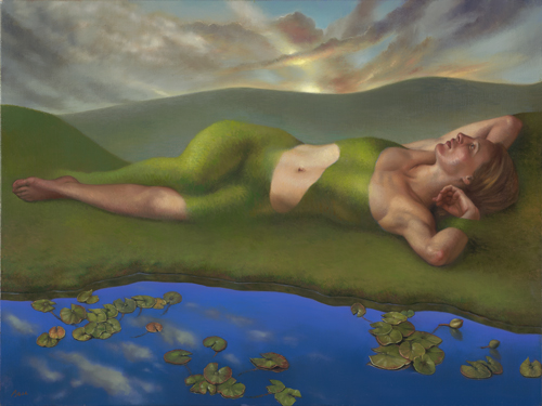 “Twenty-third Psalm” Oil on Canvas, 32” x 24” by artist Lyndall Bass. See her portfolio by visiting www.ArtsyShark.com