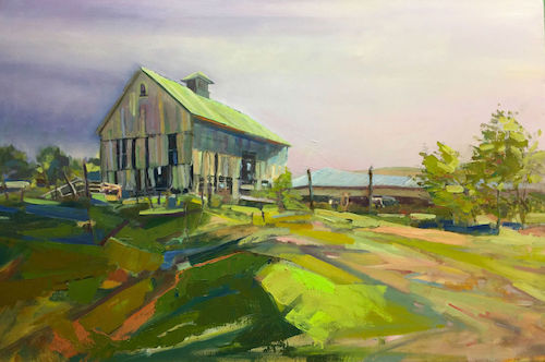 “Revisited, Durham, CT” Oil, 30” x 20” by artist Aleta Gudelski. See her portfolio by visiting www.ArtsyShark.com